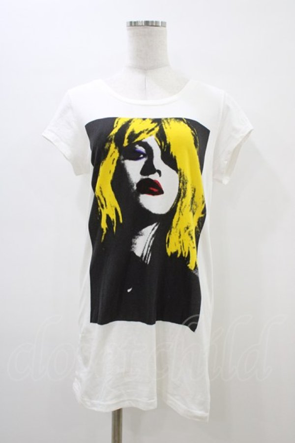 画像1: HYSTERIC GLAMOUR / COURTNEY LOVE Tシャツ  白 H-26-03-17-1042-PU-TO-KB-ZH (1)