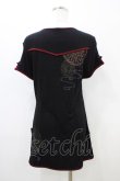 画像2: Ozz oneste / チャイナ刺繍半袖チュニック  黒×赤 H-26-03-17-1045-OO-TO-AK-ZH (2)