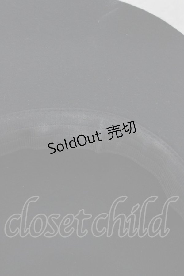 画像4: Amber Snow / フェザーコサージュハット  黒 H-26-03-17-1006-PU-AC-KB-ZH (4)