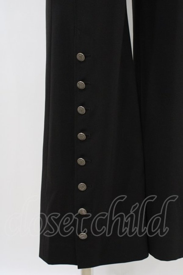 画像4: Moi-meme-Moitie / スリットロゴ釦パンツ 2 ブラック H-26-03-17-1008-MO-PA-KB-ZH (4)