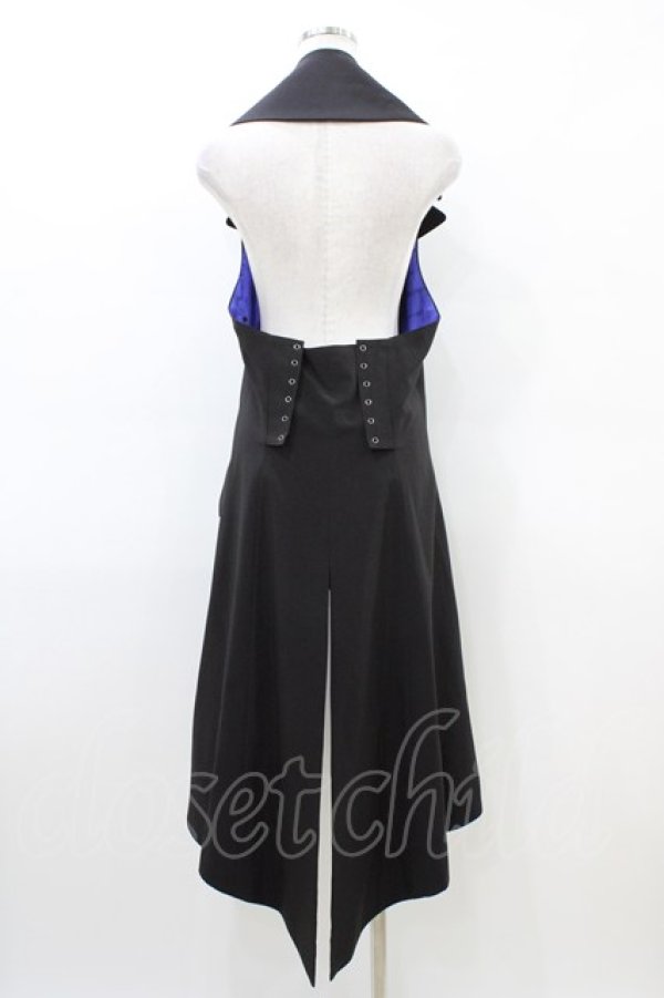 画像2: Moi-meme-Moitie / 後ろ編み上げ燕尾ジレ Man ブラック H-26-03-17-1009-MO-TO-KB-ZH (2)