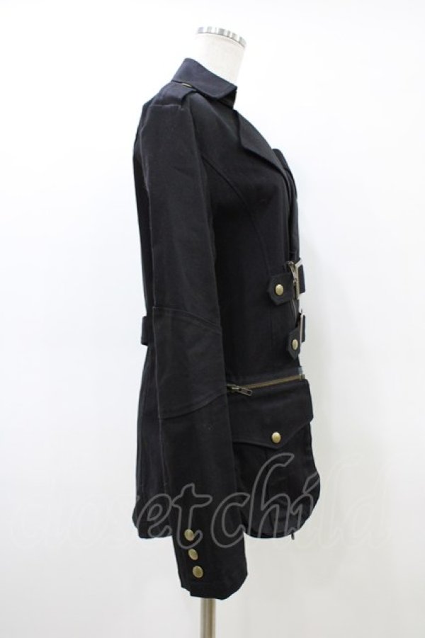 画像3: BPN FOR MEN / ダブルベルトZIPジャケット  ブラック H-26-03-17-1013-GO-JA-KB-ZH (3)