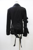 画像2: BPN FOR MEN / ベルトボンテージジャケット  ブラック H-26-03-17-1014-GO-JA-KB-ZH (2)
