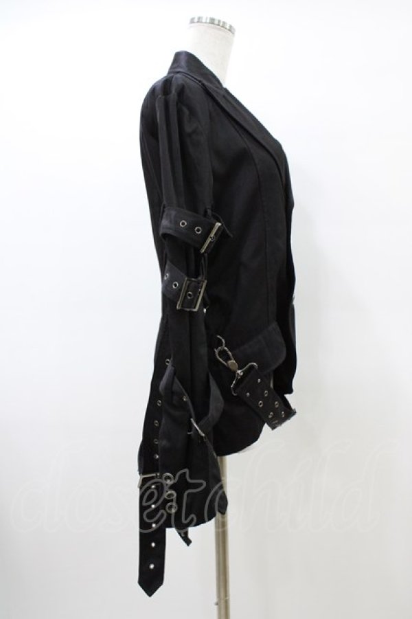 画像3: BPN FOR MEN / ベルトボンテージジャケット  ブラック H-26-03-17-1014-GO-JA-KB-ZH (3)