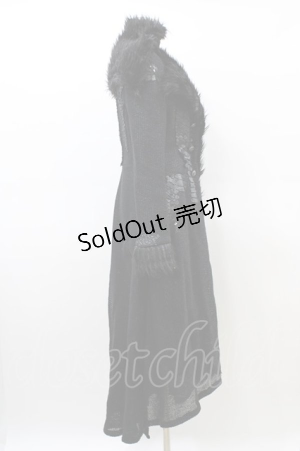 画像3: h.NAOTO / ドラゴンレザーロングコート  ブラック H-26-03-17-1016-HN-CO-KB-ZH (3)