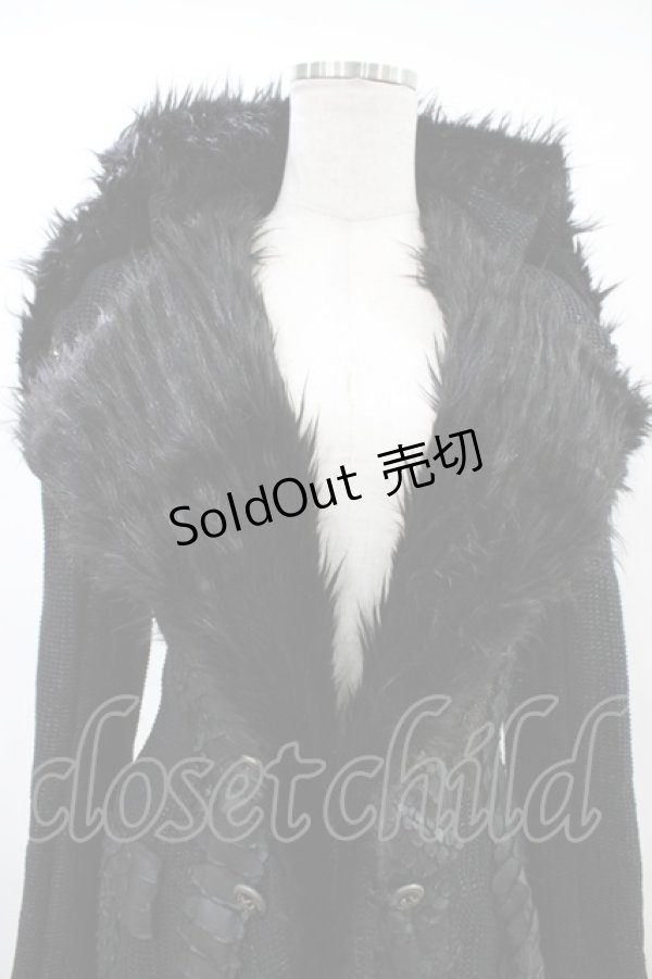 画像4: h.NAOTO / ドラゴンレザーロングコート  ブラック H-26-03-17-1016-HN-CO-KB-ZH (4)