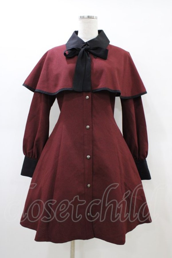 画像1: MIHO MATSUDA / ワンピース・バドナ  ボルドー H-26-03-17-1018-GO-OP-KB-ZH (1)