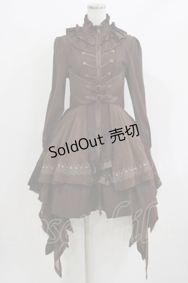 画像1: OZZ ANGELO / Rose Perfumeワンピース  ブラウン H-26-03-18-001-OO-OP-KB-ZH (1)