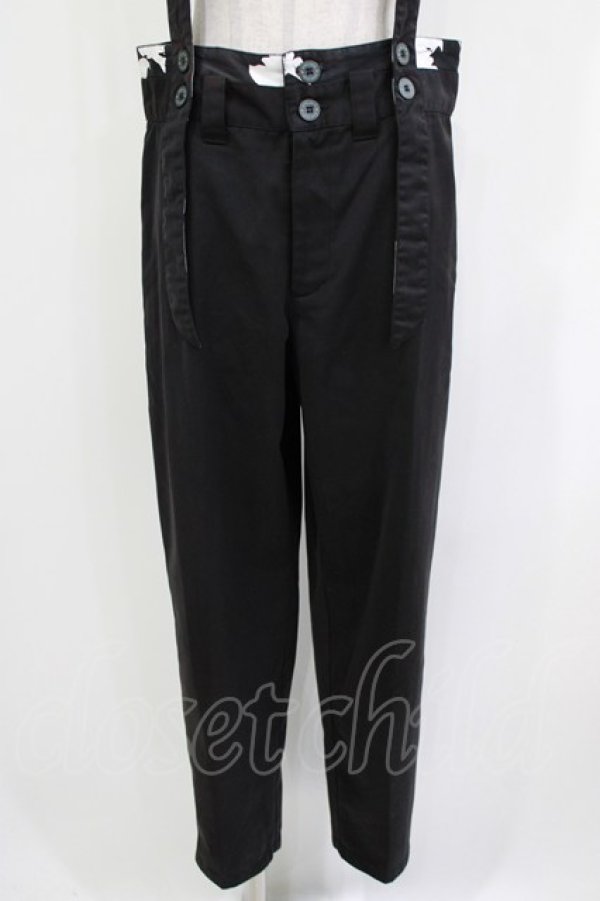 画像6: MINT NeKO / サス付センタープレスパンツ  黒 H-26-03-18-023-HN-PA-KB-ZH (6)