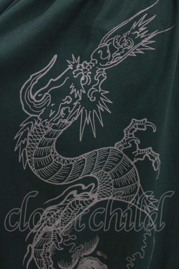 画像4: Qutie Frash / ハイウエストワイドパンツ  グリーン H-26-03-18-024-QU-PA-KB-ZH (4)