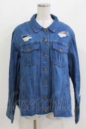 画像: Candy Stripper / BACK FRILL JACKET  ブルー H-26-03-18-030-PU-JA-KB-ZH