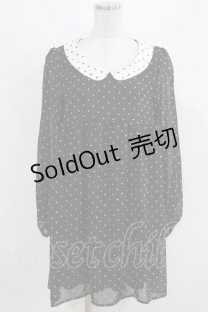 画像: WORLD WIDE LOVE！(Rydia) / 配色スターワンピース  黒×白 H-26-03-18-032-PU-OP-KB-ZH