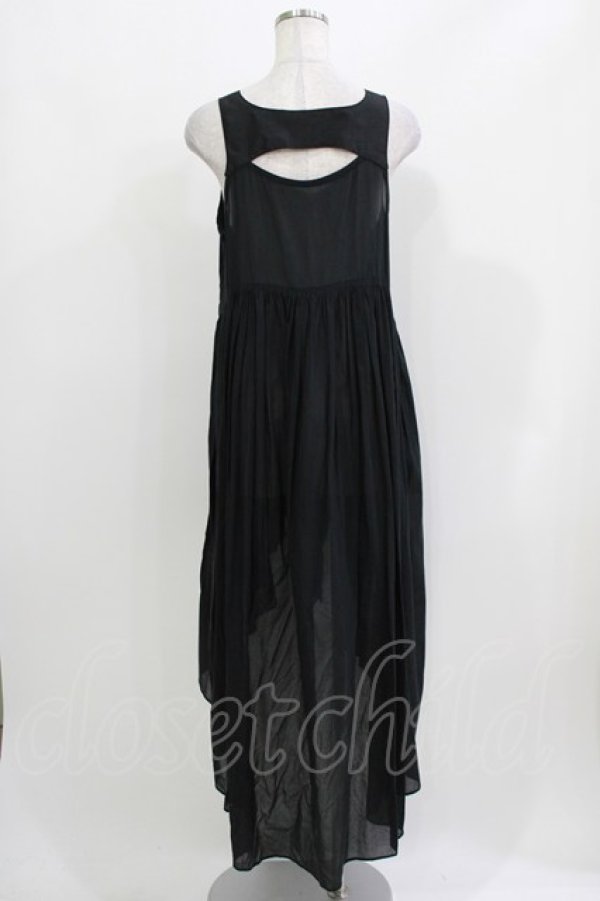 画像3: Na+H / フロントZIPフィッシュテールロングワンピース  黒 H-26-03-18-033-PU-OP-KB-ZH (3)