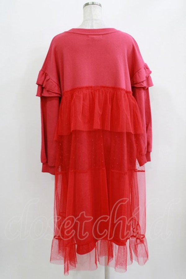 画像3: Candy Stripper / DOT TULLE SWITCHED ONE-PIECE  レッド H-26-03-18-034-PU-OP-KB-ZH (3)