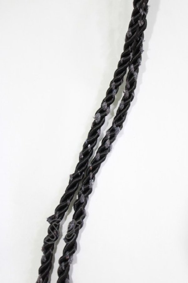 画像6: Ozz oneste / チョーカー風ホルター和柄ジャンパースカート  黒 H-26-03-18-002-OO-OP-KB-ZH (6)