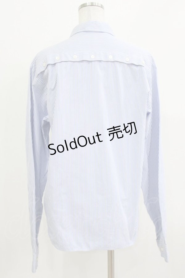 画像3: MILKBOY / ヘンゼルAndグレーテルシャツ  ストライプ(サックス) H-26-03-18-038-MB-BL-KB-ZH (3)