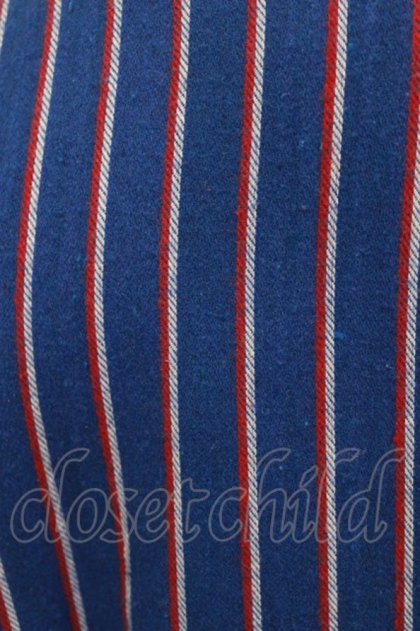 画像5: Drug Honey / ストライプロングジャケット  青 H-26-03-18-041-PU-JA-KB-ZH (5)