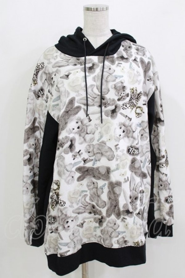 画像1: MILKBOY / KILL IT SOFTLY HOODIE  モノトーン×クロ H-26-03-18-047-MB-TO-KB-ZH (1)