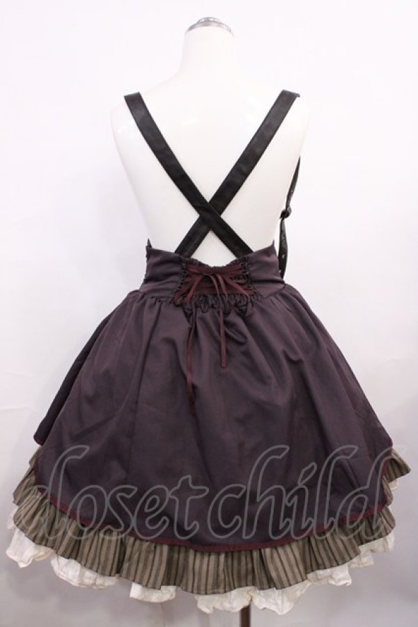 画像2: Amavel / Classical Steampunkレイヤードジャンパースカート Free ブラック H-26-03-18-1004-CA-OP-NS-ZH (2)