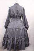 画像2: m petit by misako / AM*レースティアードワンピース L グレー H-26-03-18-1007-LO-OP-NS-ZH (2)