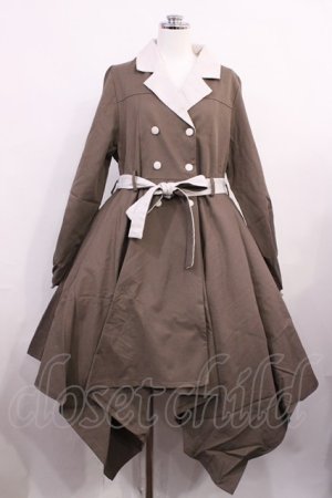 画像: Favorite / 2wayトレンチスクエアワンピ Free ブラウン H-26-03-18-1008-LO-OP-NS-ZH