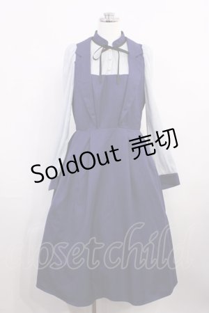 画像: axes femme POETIQUE / ベストレイヤードデザインワンピース M ネイビー H-26-03-18-1010-AX-OP-NS-ZH