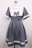 画像1: Amavel / Message Ribbonスクエアセーラーワンピース Free サックス H-26-03-18-1013-CA-OP-NS-ZH (1)