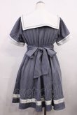 画像2: Amavel / Message Ribbonスクエアセーラーワンピース Free サックス H-26-03-18-1013-CA-OP-NS-ZH (2)