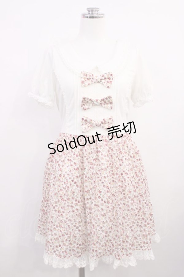 画像1: LIZ LISA / ドッキング花柄チュールワンピース Free オフ H-26-03-18-1015-LO-OP-NS-ZH (1)