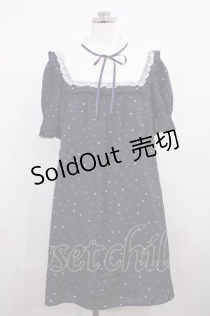 画像: Secret Honey / ヨークチュールハート柄ワンピース Free ネイビー H-26-03-18-1016-CA-OP-NS-ZH