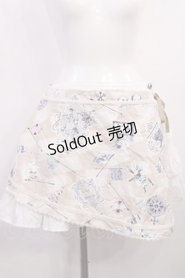 画像1: ALICE and the PIRATES / ALICE'S NEVER VOYAGE柄スカート Free ベージュ H-26-03-18-1020-PA-SK-NS-ZH (1)