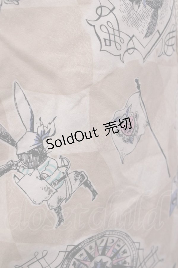 画像4: ALICE and the PIRATES / ALICE'S NEVER VOYAGE柄スカート Free ベージュ H-26-03-18-1020-PA-SK-NS-ZH (4)