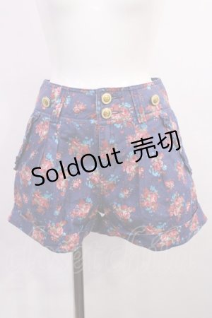 画像: LIZ LISA / 花柄ショートパンツ Free ブルー H-26-03-18-1023-LO-PA-NS-ZH