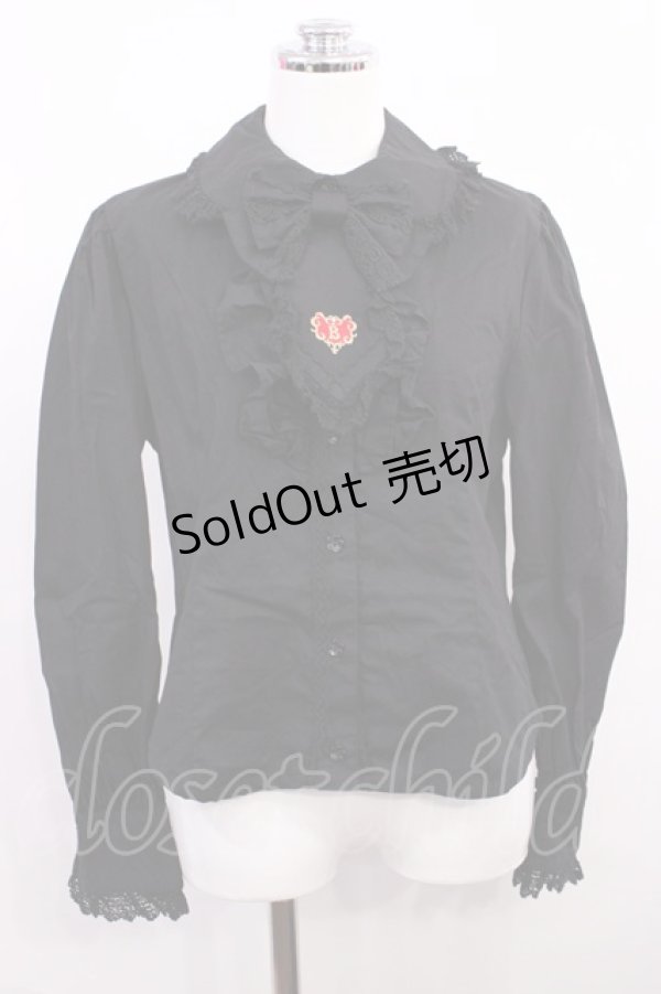 画像1: BABY,THE STARS SHINE BRIGHT / メアリーブラウス Free ブラック H-26-03-18-1027-BA-BL-NS-ZH (1)