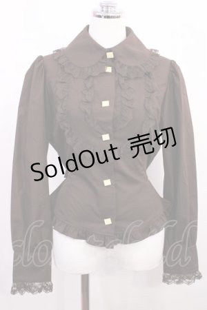 画像: Innocent World / クッキーボタンブラウス L ショコラ H-26-03-18-1028-IW-BL-NS-ZH