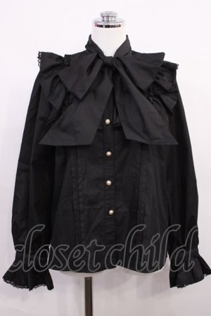 画像: Ank Rouge / スクエアヨークリボンタイブラウス M ブラック H-26-03-18-1029-CA-BL-NS-ZH