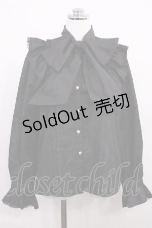 画像: Ank Rouge / スクエアヨークリボンタイブラウス M ブラック H-26-03-18-1029-CA-BL-NS-ZH