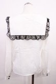 画像2: MA*RS / 胸当て付きクロス刺繍セーラーブラウス Free オフ H-26-03-18-1031-EL-BL-NS-ZH (2)