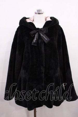 画像: Honey Cinnamon / うさ耳ファーコート Free ブラック H-26-03-18-1034-LO-CO-NS-ZH