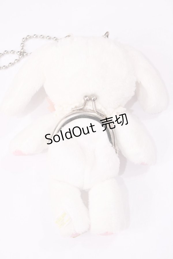 画像2: BABY,THE STARS SHINE BRIGHT / うさくみゃガマ口ミニ  オフ白 H-26-03-18-1037-BA-ZA-NS-ZH (2)