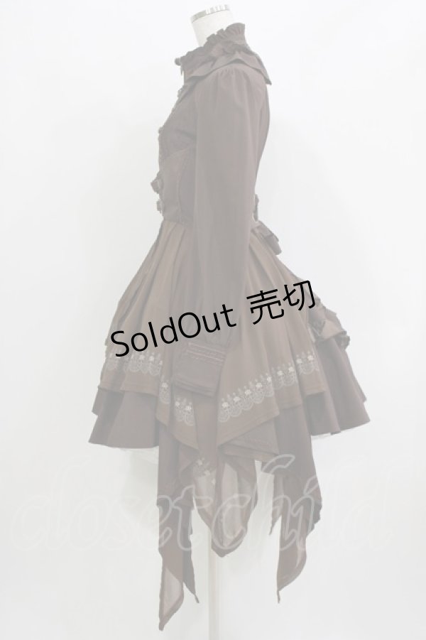 画像2: OZZ ANGELO / Rose Perfumeワンピース  ブラウン H-26-03-18-001-OO-OP-KB-ZH (2)