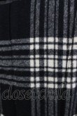 画像4: MARBLE / レースバッスル風チェックコート  黒 H-26-03-18-003-GO-CO-KB-ZH (4)