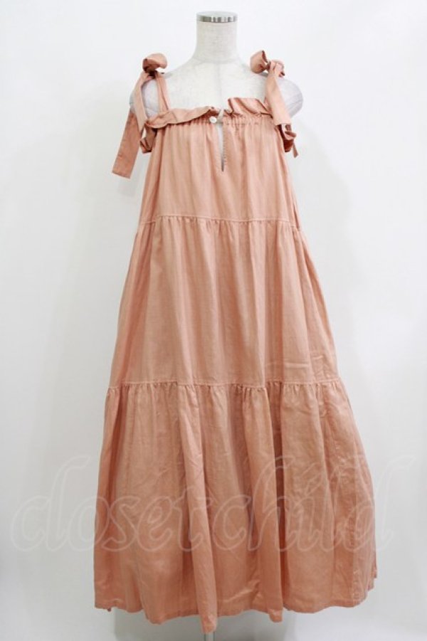 画像1: Katie / COVEN tiered dress  オレンジベージュ H-26-03-18-004-LO-OP-KB-ZH (1)