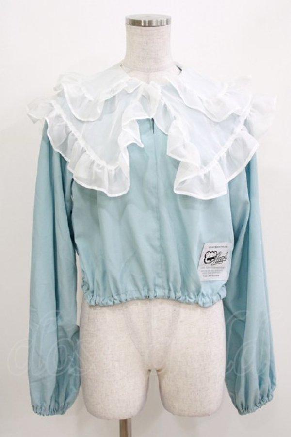 画像1: LAND by MILK BOY / SEE THRU COLLAR   ブルー H-26-03-18-051-0-BL-KB-ZH (1)
