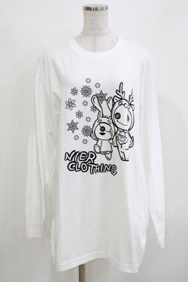 画像1: NieR Clothing / COTTON LONG CUTSEW XL 白 H-26-03-18-053-PU-TO-KB-ZH (1)