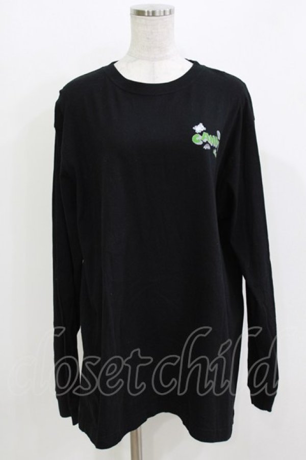 画像1: Candy Stripper / 8bit　L/S TEE  黒 H-26-03-18-060-PU-TO-KB-ZH (1)