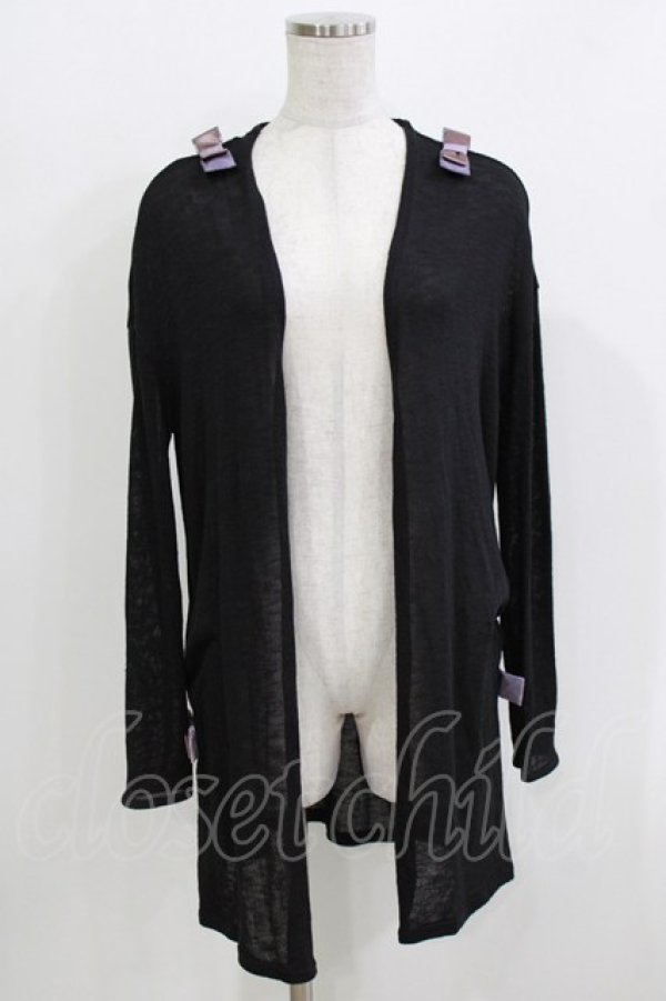 画像1: gouk / リボン付きボレロ  黒 H-26-03-18-062-GO-TO-KB-ZH (1)