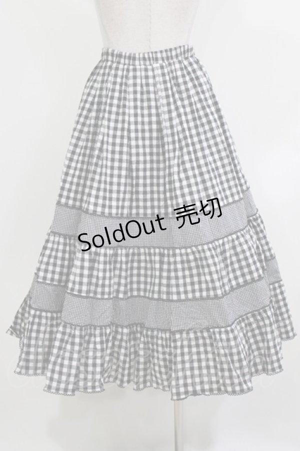 画像3: merry jenny / イレギュラーチェックスカート  ブラック H-26-03-18-008-LO-SK-KB-ZH (3)