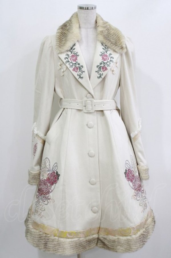 画像1: Ozz oneste / 雪化憧コート  アイボリー H-26-03-18-009-OO-CO-KB-ZH (1)