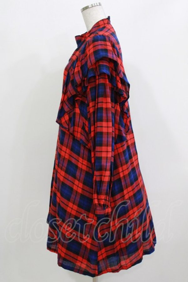 画像2: Candy Stripper / GLUMLY BEAR CHECK ONE-PIECE 2(M) RED H-26-03-18-010-PU-OP-KB-ZH (2)